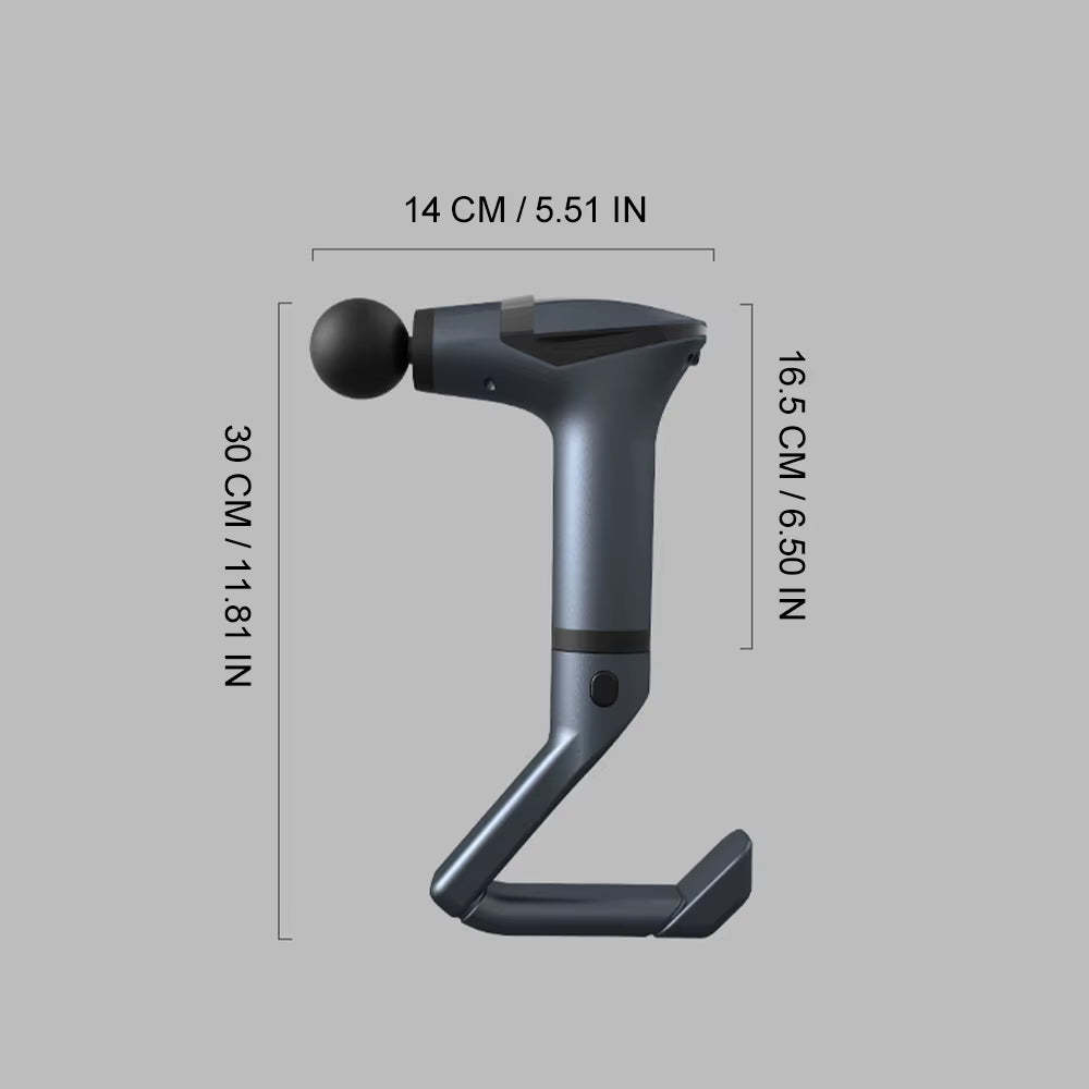 Electric Fascia Gun Multi-Functional Detachable Handle Muscle Massage Gun Deep Tissue Body Massager Splitting Strap Fascia Gun