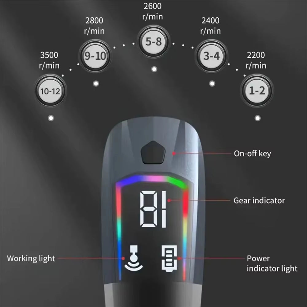 Electric Fascia Gun Multi-Functional Detachable Handle Muscle Massage Gun Deep Tissue Body Massager Splitting Strap Fascia Gun