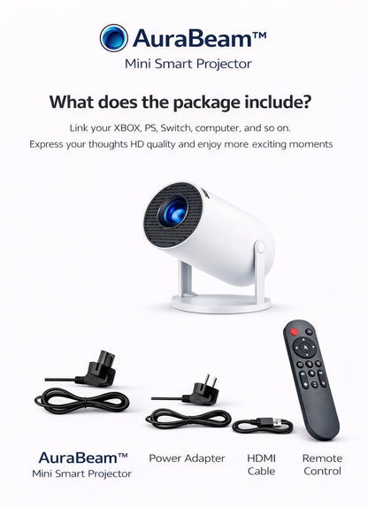 AuraBeam™ Mini Smart Projector