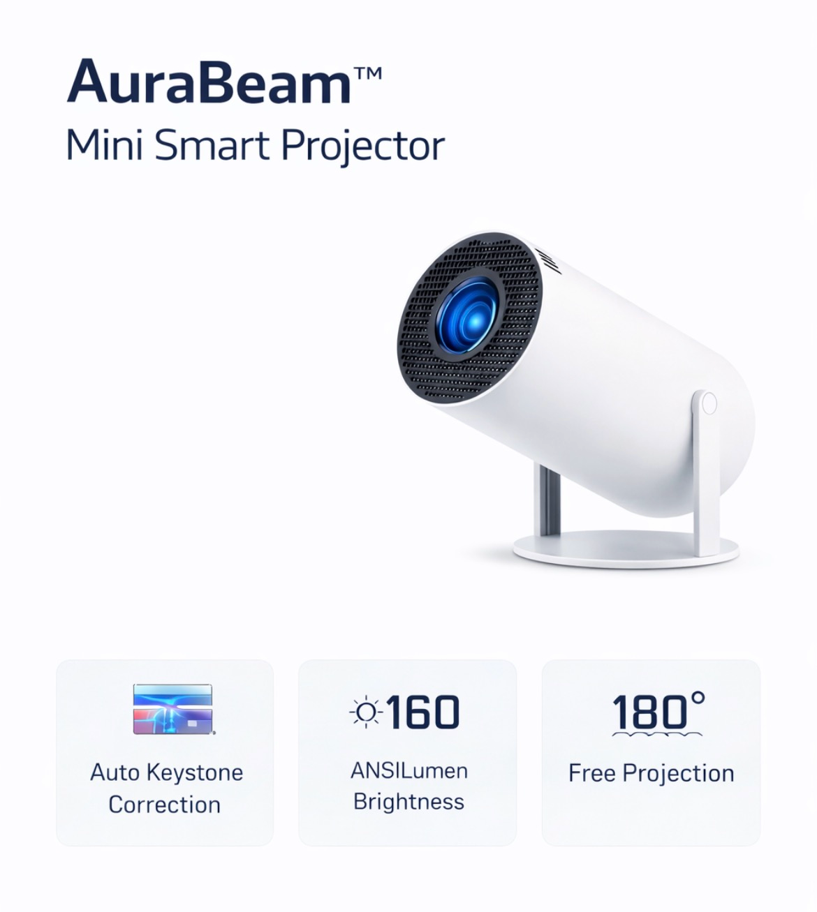 AuraBeam™ Mini Smart Projector