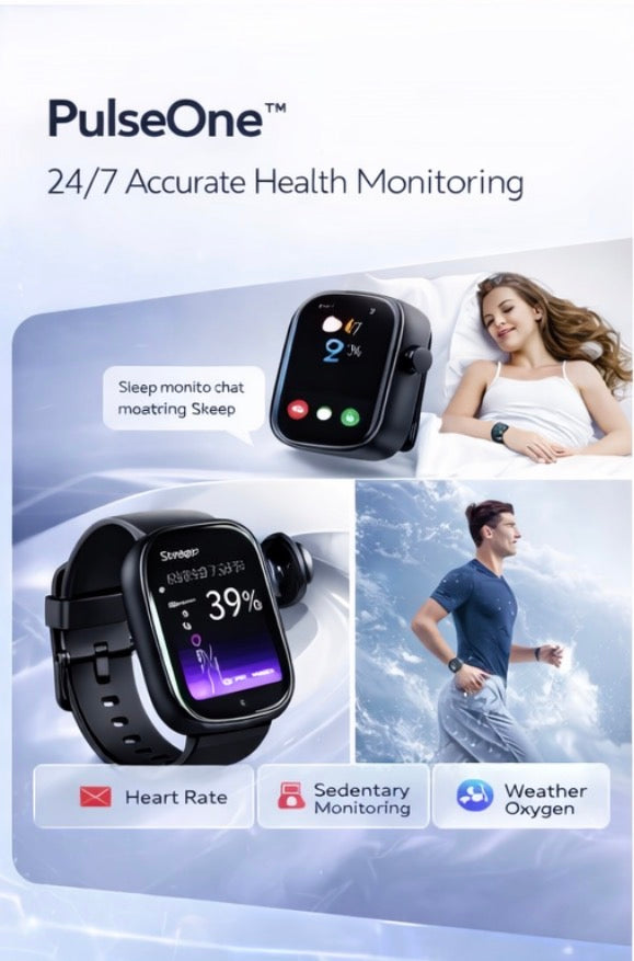 PulseOne™ Pro Smartwatch – 1.91” Fitness & Call Edition