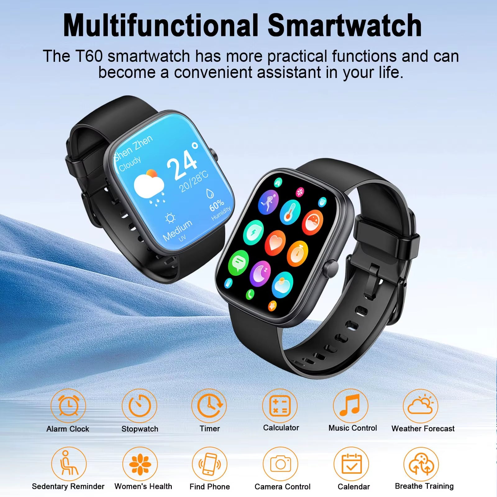Smart Watch, 1.91" Smartwatch (Answer/Make Call), IP68 Waterproof Fitness Tracker, 110+ Sport Modes, Heart Rate and Sleep Monit